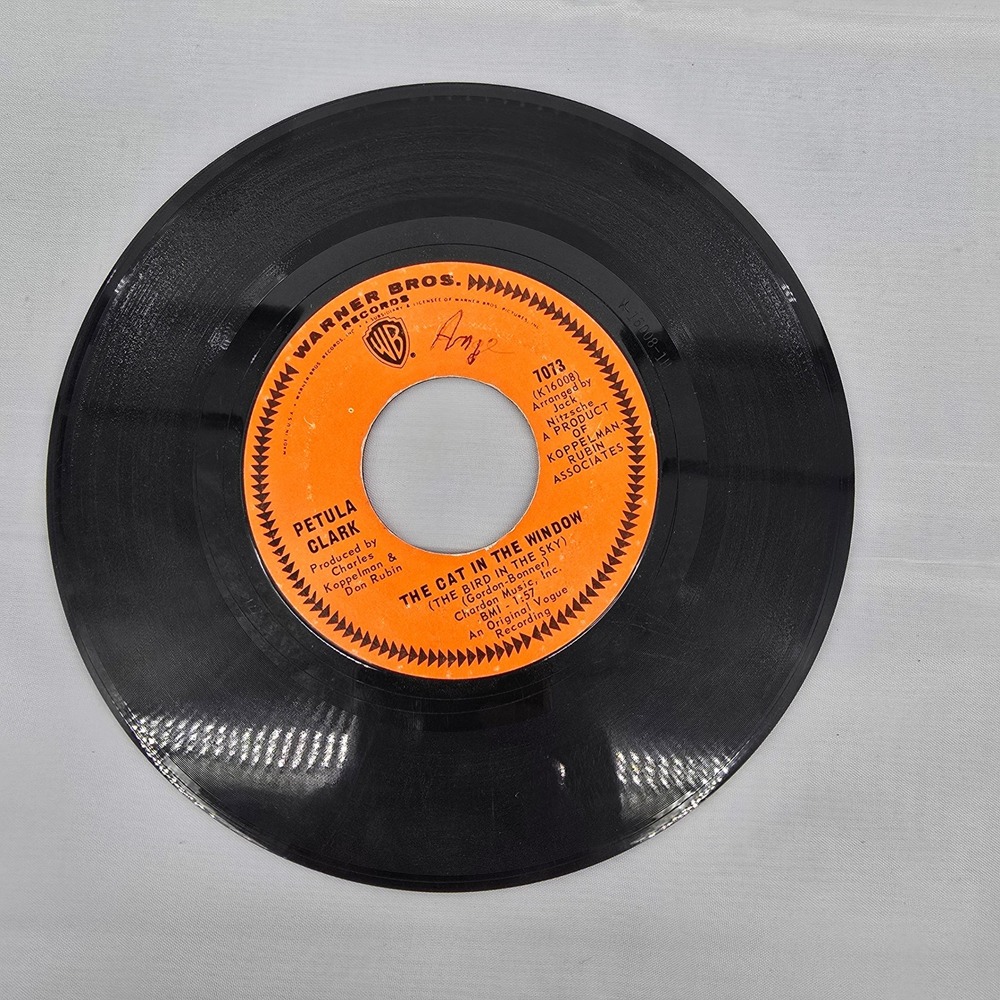 Petula Clark The Cat In The Window‎ Fancy Dancin Man 45 RPM Warner Bros 7073 - Picture 3 of 4